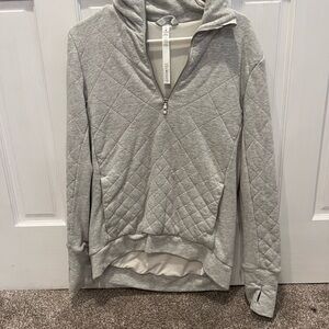 Lululemon Athletica Gray Quilted Hoodie